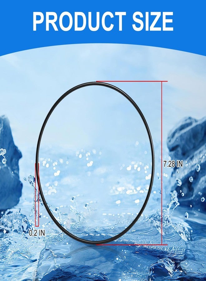 ASPNH A20063 Aquarium Filter O-Ring, Suitable for Replacing Fluval 304, 305, 306, 307, 404, 405, 406, 407 Canister Aquarium Filter Motor Head Seal Ring, Black, 2 Pieces. - Image 2